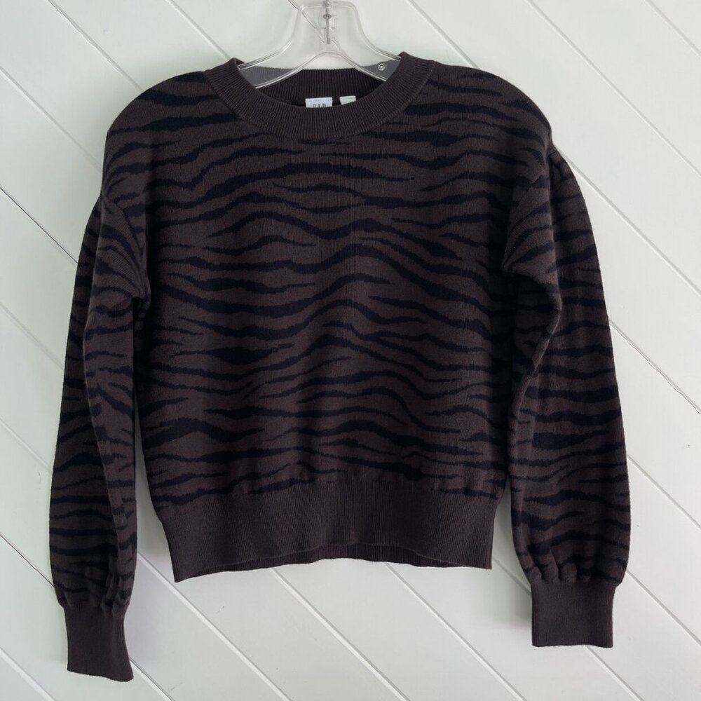 NWOT Gap Kids Zebra print sweater, Girls Size L (10)
